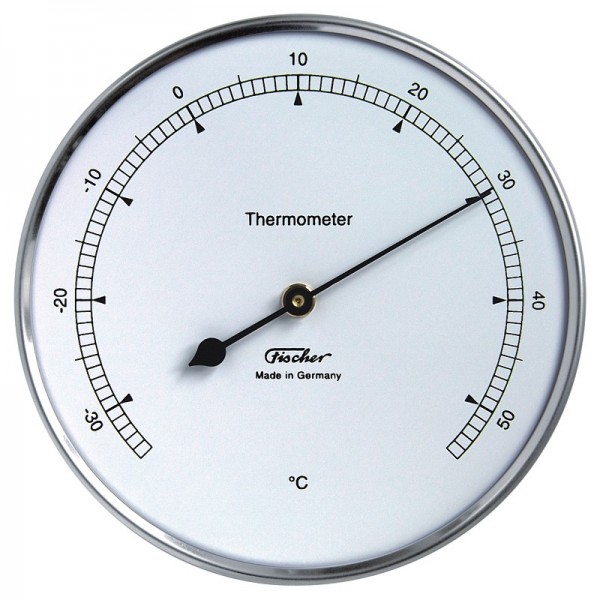 Fischer Präzis Thermometer im Edelstahlgehäuse
