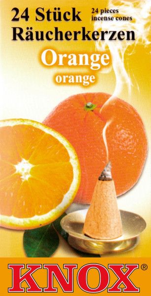 Dregeno Erzgebirge - KNOX Räucherkerzen Orange (24)