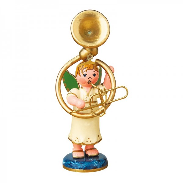 Hubrig Geschenke-Engel Engelbub mit Susaphon 6,5cm