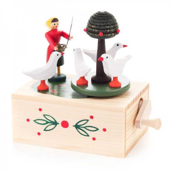 Dregeno Erzgebirge - Miniatur-Musikdose Gänseliesel