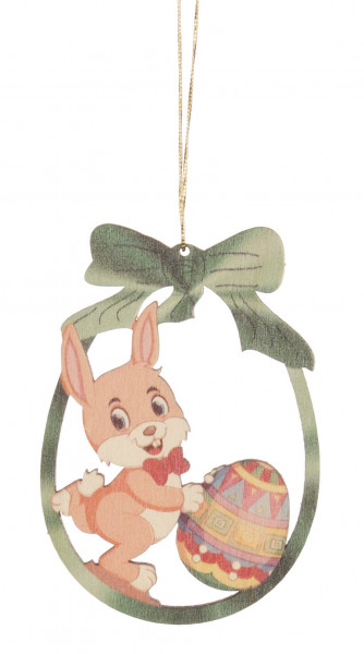 Dregeno Erzgebirge - Behang Hase mit Osterei (6)