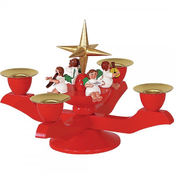 Richard Glässer Adventsleuchter klein rot