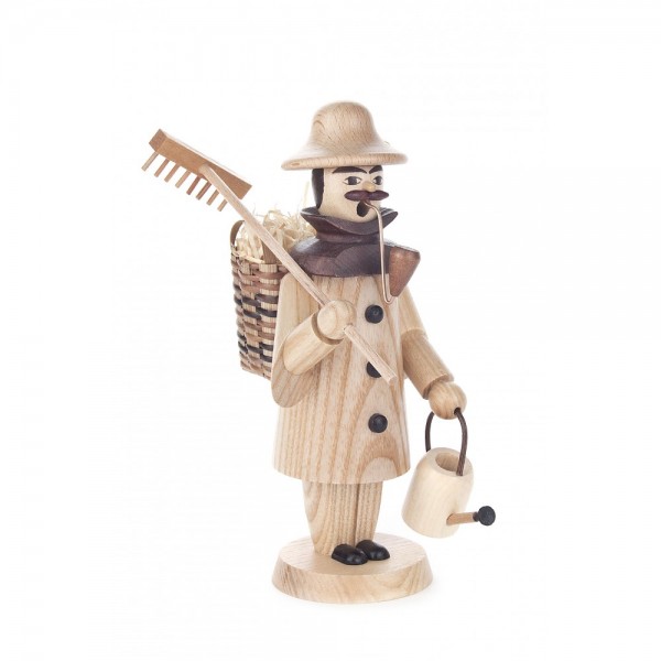 Dregeno Erzgebirge - Räuchermann Gärtner, natur - 18cm