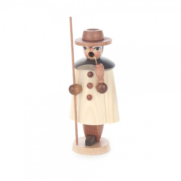 Dregeno Erzgebirge - Miniatur-Räuchermann Schäfer, natur - 11cm