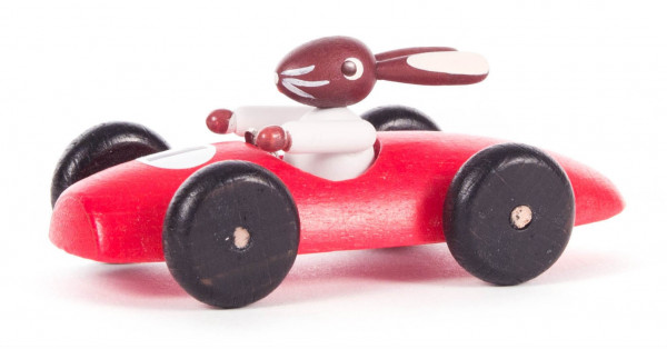 Dregeno Erzgebirge - Hasenrennauto klein, rot
