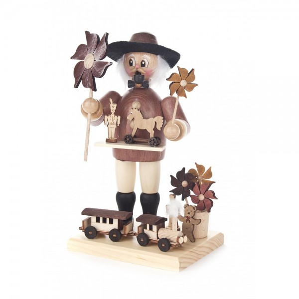 Dregeno Erzgebirge - Räuchermann Spielzeughändler - 19cm
