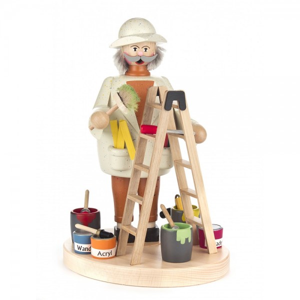 Dregeno Erzgebirge - Räuchermann Maler mit Leiter - 21cm