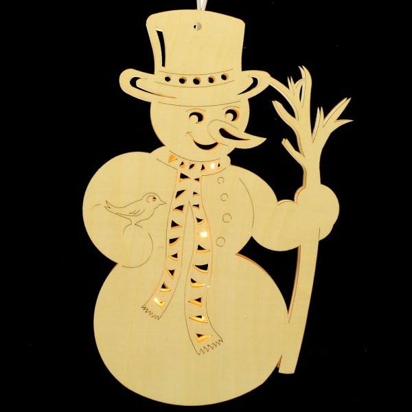 HELA Holzkunst - Fensterbild Schneemann