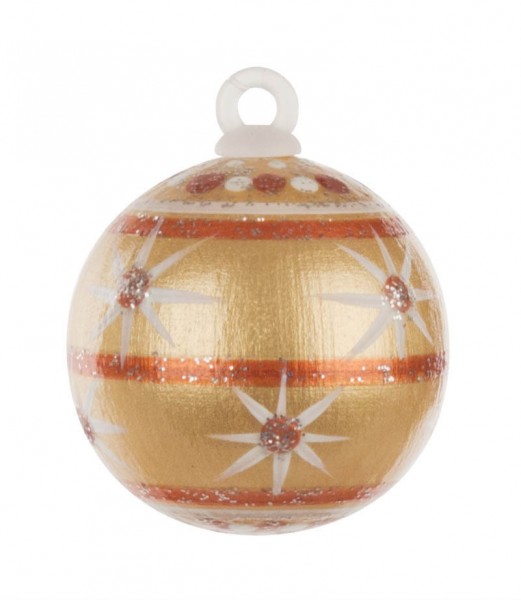 Dregeno Erzgebirge - Weihnachtsbaumkugel 3,0cm,gold-Variante: 5/30