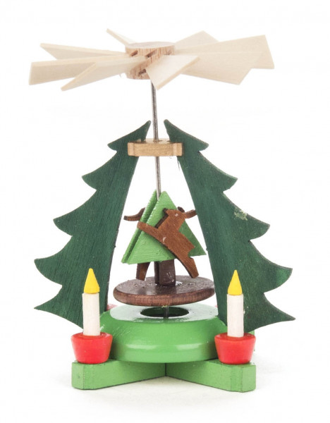 Dregeno Erzgebirge - Wärmespiel Baum mit springendem Reh