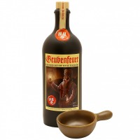 Grubenfeuer 0,7l Tonflasche mit Brennpfännchen Grubenfeuer 0,7l Tonflasche mit Brennpfännchen