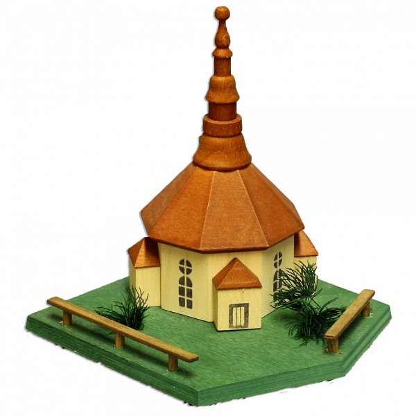 HELA Holzkunst - Kirche Seiffen natur