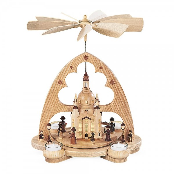 Müller Bogenpyramide Frauenkirche mit LED 36cm