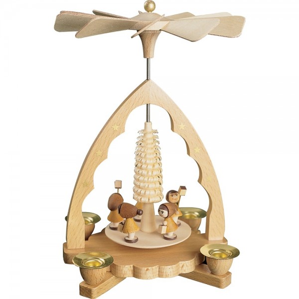 Richard Glässer Erzgebirgspyramide Laternenkinder 19cm