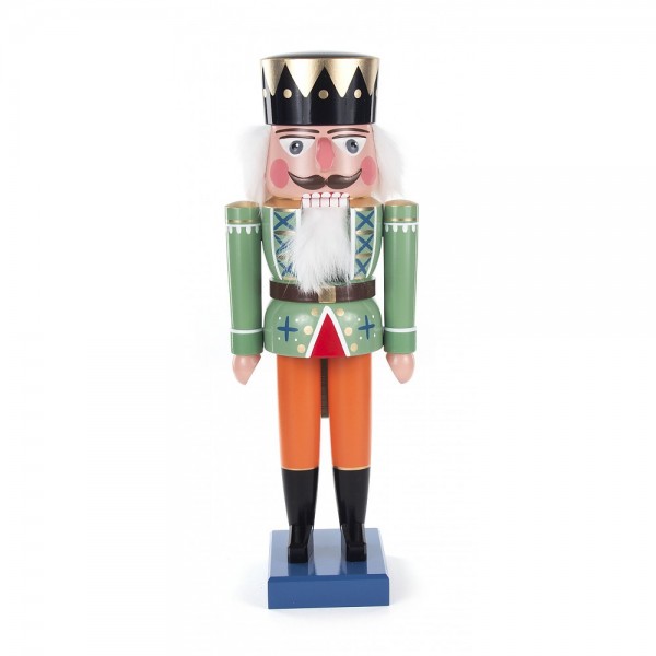 Dregeno Erzgebirge - Nussknacker König grün - 36cm