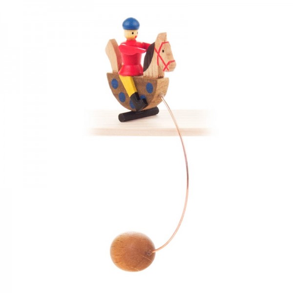 Dregeno Erzgebirge - Miniatur-Schaukelfigur Seiffener Reiterlein