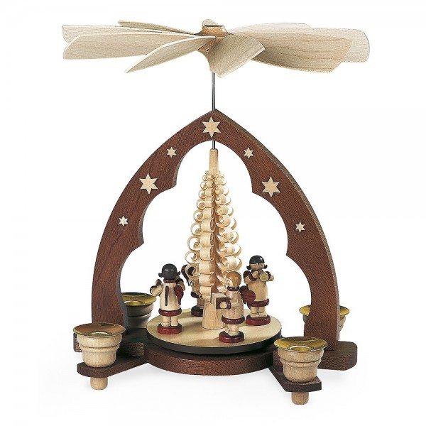 Müller Pyramide Musikantenengel Spitzbogen 28cm