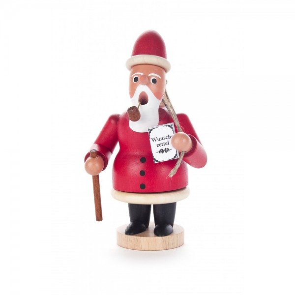 Dregeno Erzgebirge - Miniatur-Räuchermann Ruprecht mit Holzsack - 12cm