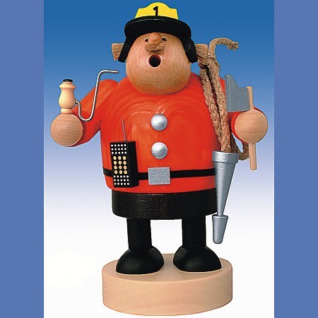KWO Räuchermann Erzgebirge Feuerwehrmann 19cm