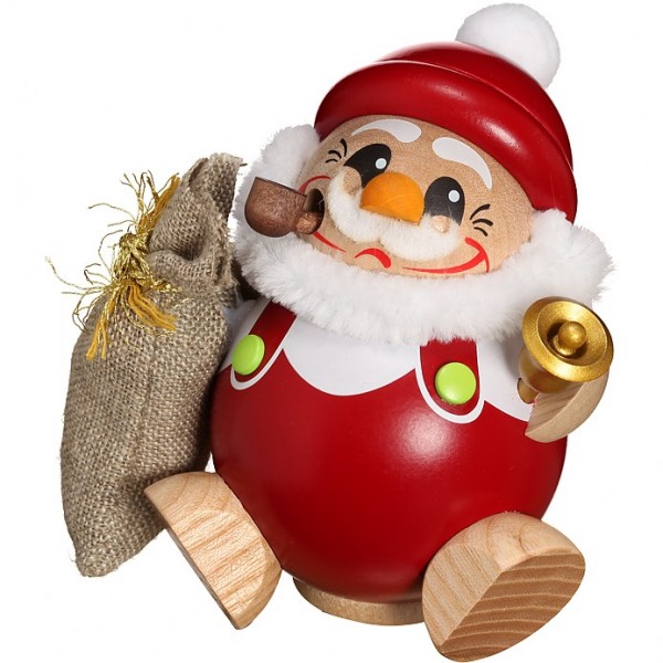 Seiffener Volkskunst Kugelräucherfigur Nikolaus