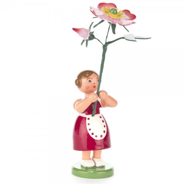 Dregeno Erzgebirge - Sommerblumenmädchen mit Heckenrose