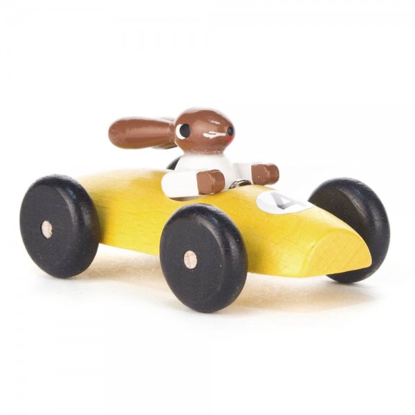 Dregeno Erzgebirge - Hasenrennauto, gelb