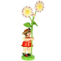 Hubrig Blumenmädchen 11cm Blumenkind mit Gänseblümchen Hubrig Blumenmädchen 11cm Blumenkind mit Gänseblümchen