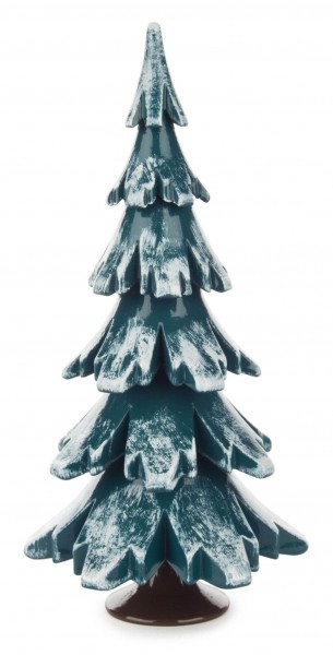 Dregeno Erzgebirge - Massivholzbaum grün/weiß 15,5 cm