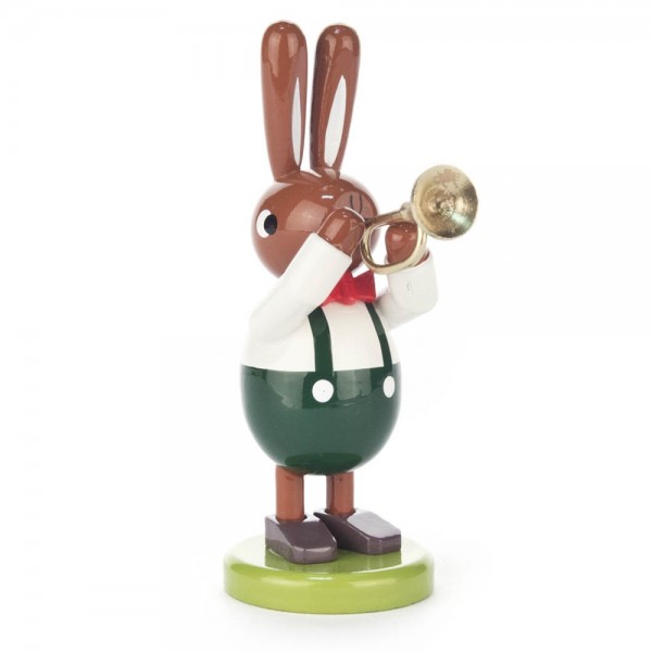 Dregeno Erzgebirge - Hase mit Trompete, klein