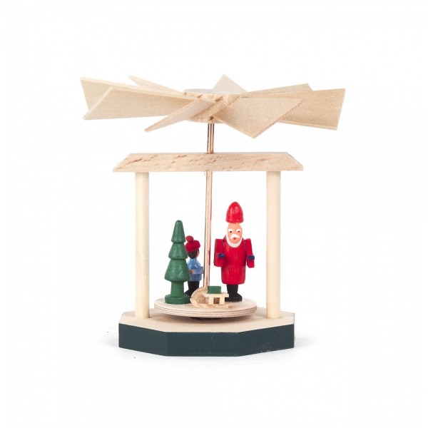 Dregeno Erzgebirge - Wärmespiel Miniatur Weihnachtsmann - 8cm