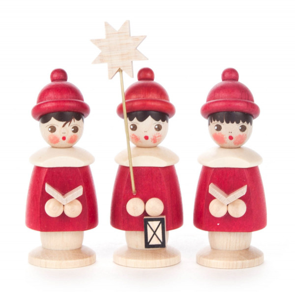 Dregeno Erzgebirge - Kurrendefiguren rot, 7,5 cm (3)