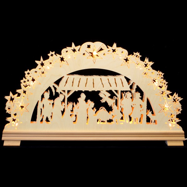 Holzkunst Niederle - 3D Schwibbogen - Christlich