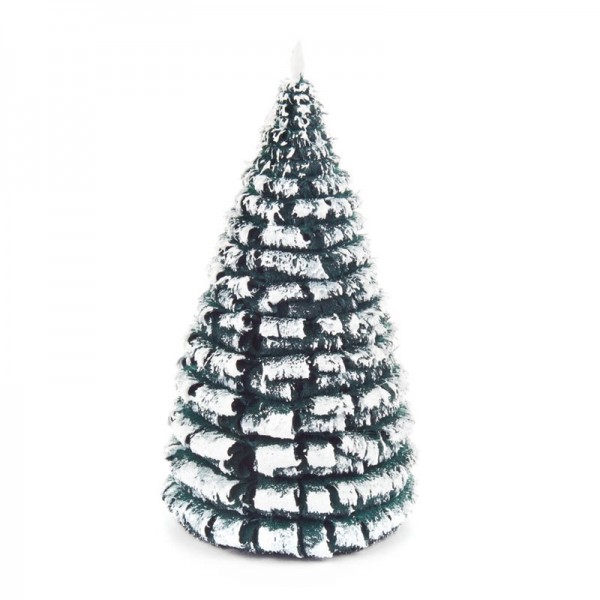 Dregeno Erzgebirge - Miniatur-Rauhreifbaum, grün/weiß, 10 cm, 3-teilig