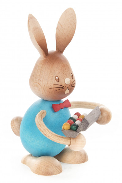 Dregeno Erzgebirge - Hase »Stupsi« mit Eierschachtel