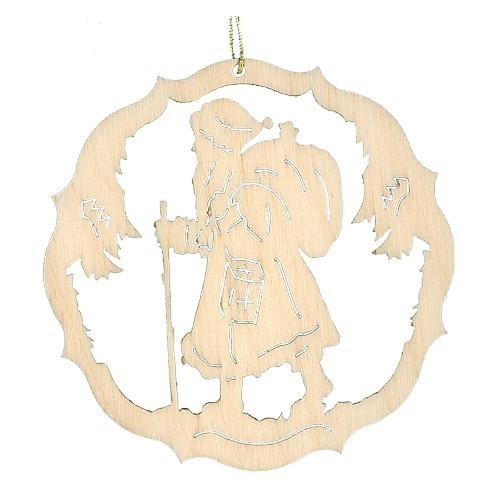 Lenk & Sohn Baumbehang Kreis Motiv Weihnachtsmann