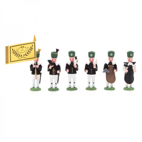 Dregeno Erzgebirge - Miniatur-Bergbauaufzug: Hauptleute, 6 Figuren