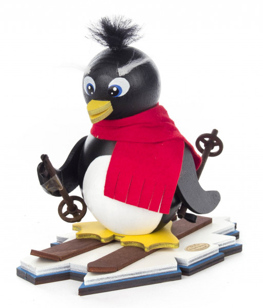 Dregeno Erzgebirge - Räucherpinguin »Emil auf Ski«