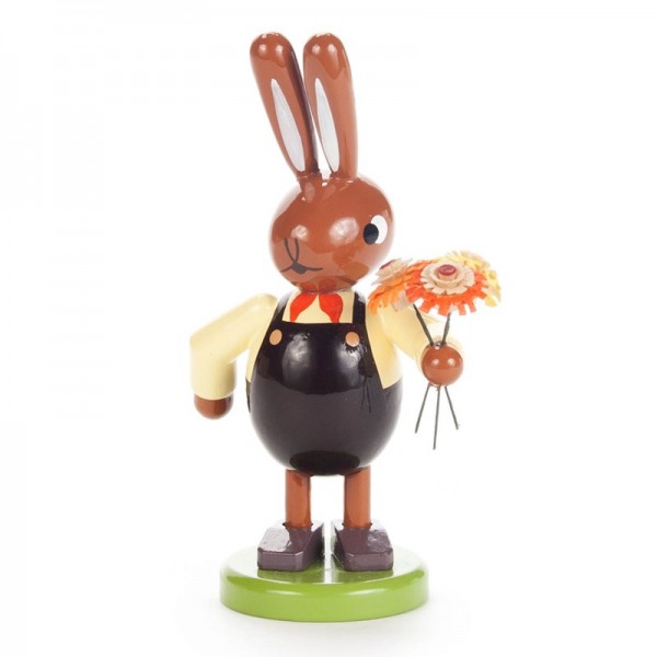 Dregeno Erzgebirge - Hase mit Blumenstrauß, klein