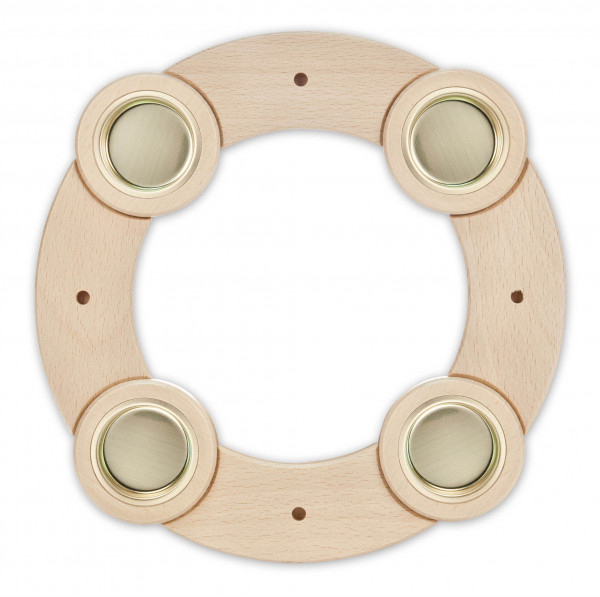 Dregeno Erzgebirge - Vario-Tischleuchter 24 cm natur/gold für Teelichte