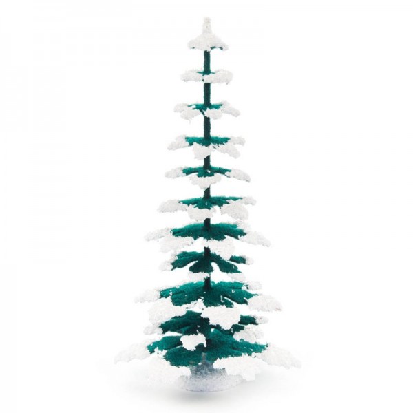 Dregeno Erzgebirge - Miniatur-Fichten, grün/weiß, 15 cm