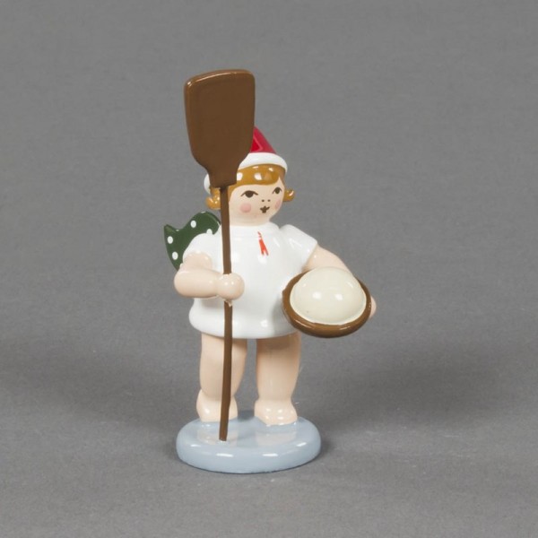 Dregeno Erzgebirge - Weihnachtsengel mit Ofenschieber und Mütze