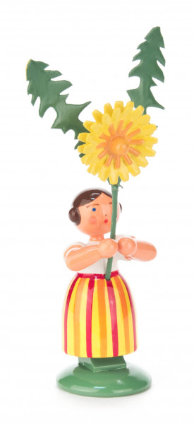 Dregeno Erzgebirge - Blumenmädchen mit Löwenzahn
