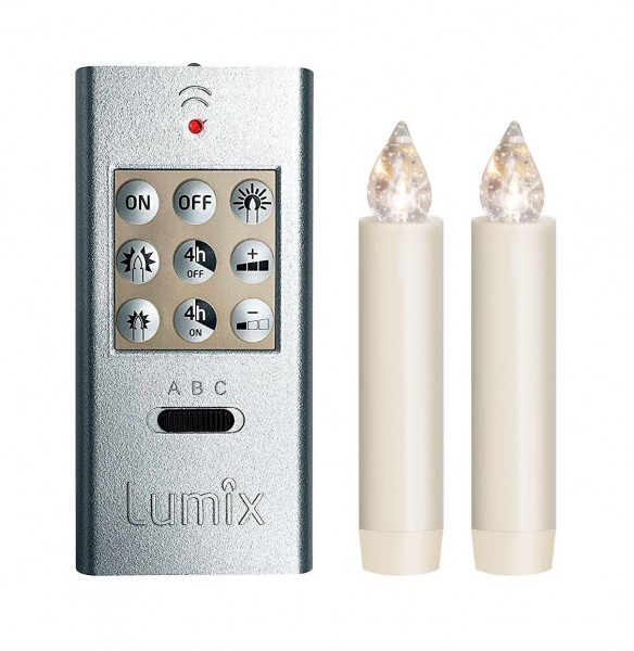 Dregeno Erzgebirge - LUMIX CLASSIC MINI S SuperLight, Basis 2 Kerzen, 1 Fernbedienung inkl.Batterien -NEU-