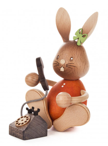 Dregeno Erzgebirge - Hase »Stupsi« mit Telefon