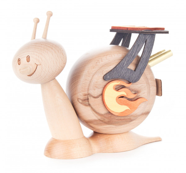 Dregeno Erzgebirge - * Räucherfigur »Rennschnecke«