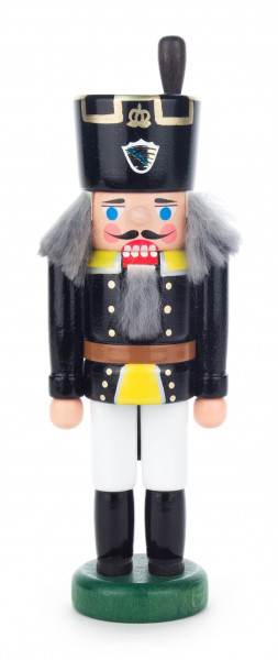 Dregeno Erzgebirge - Nussknacker Bergmann schwarz-weiß, 15 cm