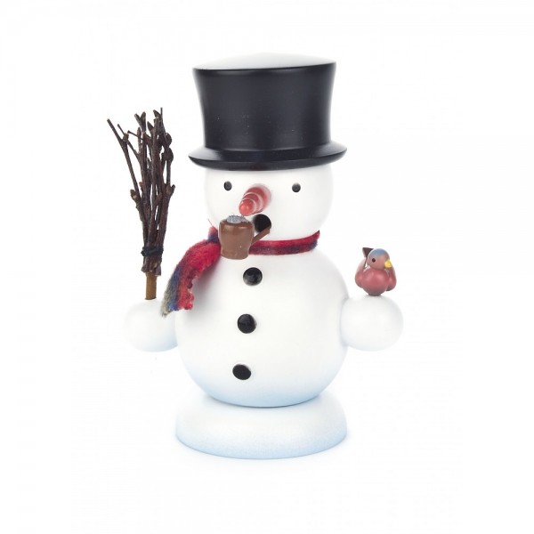 Dregeno Erzgebirge - Räuchermann Schneemann - 15cm