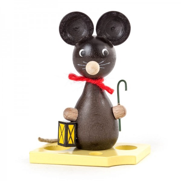Dregeno Erzgebirge - Miniatur-Maus mit Laterne