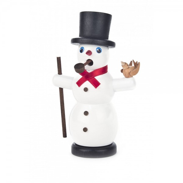 Dregeno Erzgebirge - Räuchermann Schneemann - 13cm