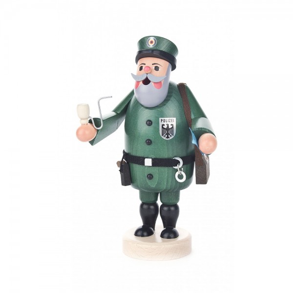 Dregeno Erzgebirge - Räuchermann Polizist - 19cm